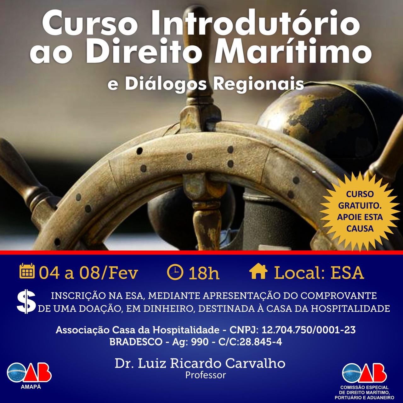 Curso Introdutório ao Direito Marítimo E Diálogos Regionais