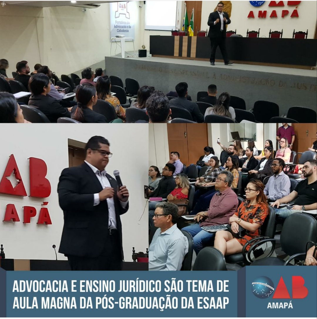 Advocacia e ensino jurídico são tema de aula magna em pós-graduação da ESAAP