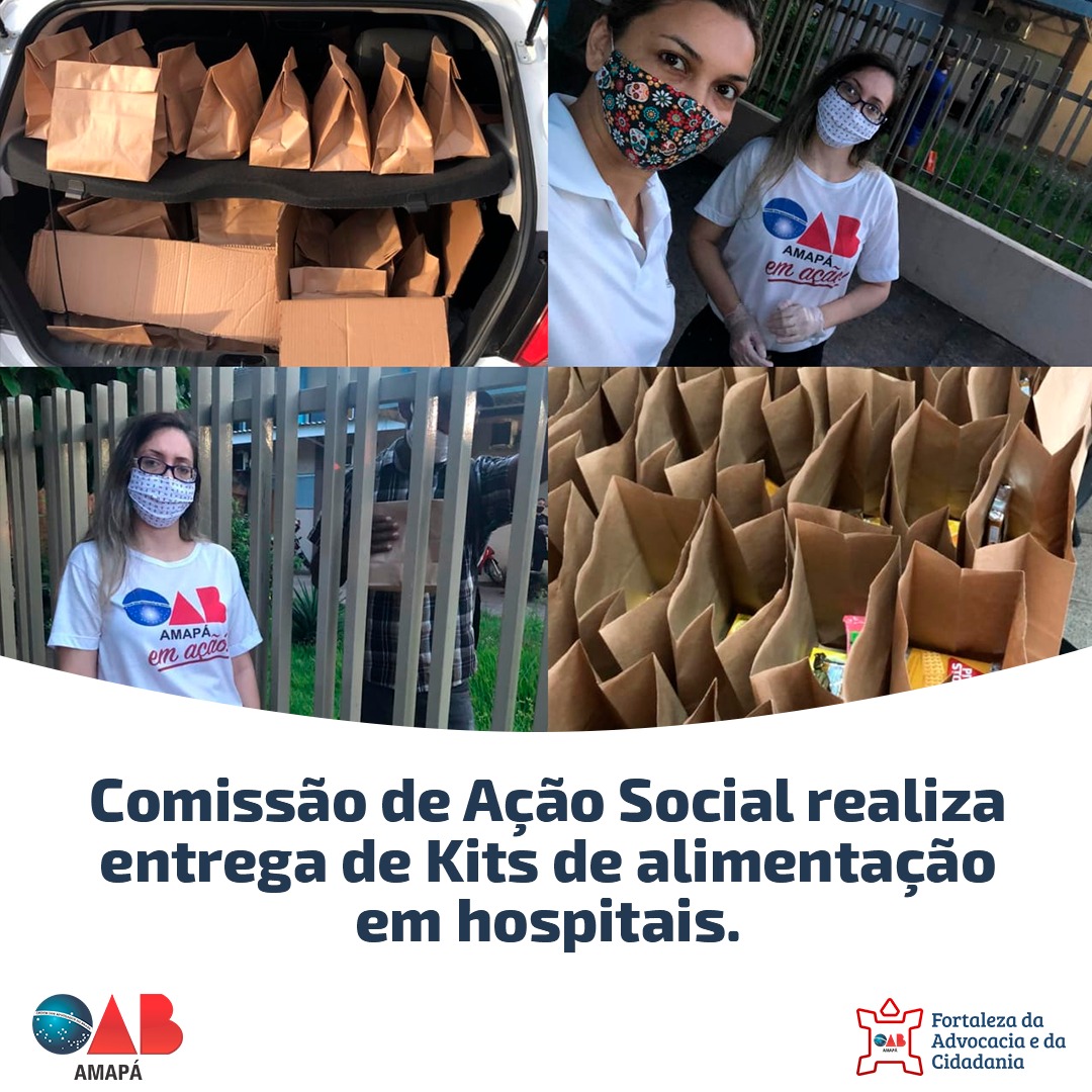 Comissão de Ação Social realiza entrega de Kits de alimentação em hospitais