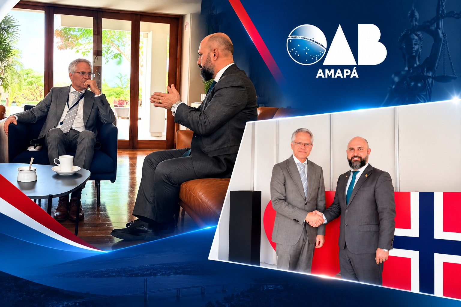 OAB Amapá inicia diálogo com Embaixada da Noruega para parceria em sustentabilidade socioambiental